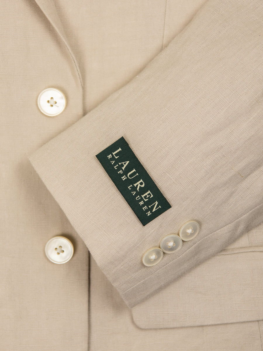 Lauren Ralph Lauren 28997 100% Linen Boy's Suit Separates Jacket - Solid - Tan
