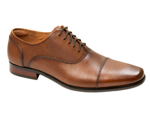 Florsheim 29168 Boy's Shoe - Cap Toe Oxford- Cognac