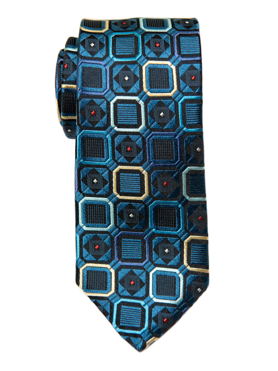 Dion 29185 Boy's Tie- Teal- Neat