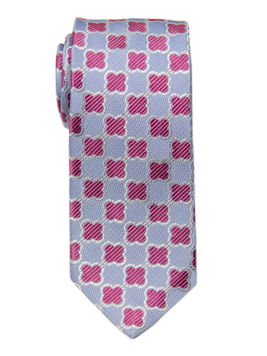 Dion 29187 Boy's Tie- Periwinkle/Pink- Neat