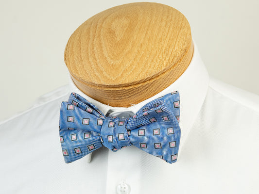 ScottyZ 29227 Young Men's Bow Tie - Neat - Blue/Pink