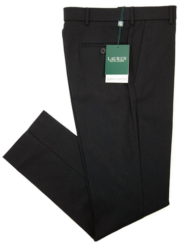 Lauren Ralph Lauren 29556 Boy's Super Stretch Dress Pants - Solid Gab - Black