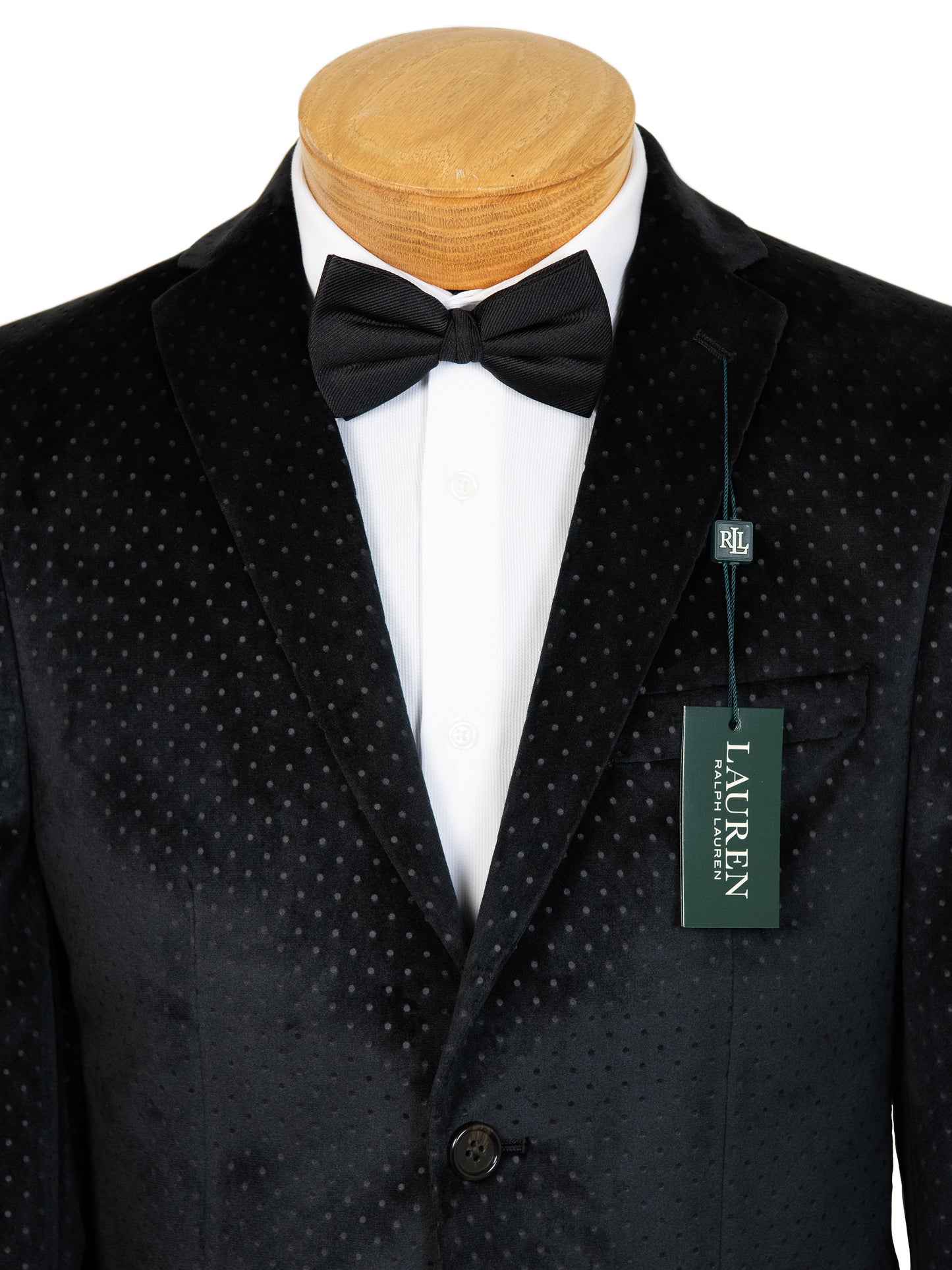 Lauren Ralph Lauren 29563 Boy's Sport Coat  - Velvet Dot - Black