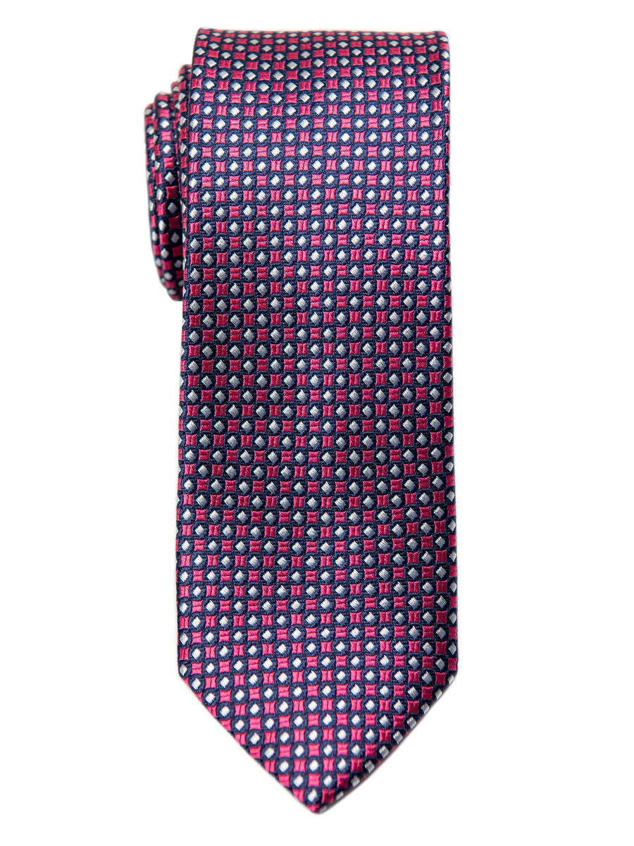 Heritage House 29624 Boy's Tie - Neat - Red/Navy