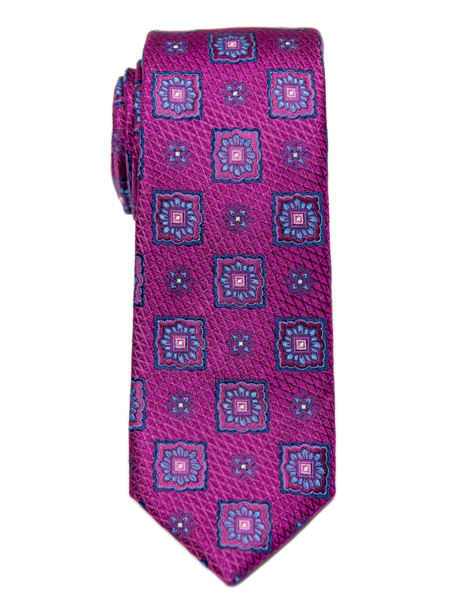 Heritage House 29646 Boy's Tie - Neat - Mulberry/Blue