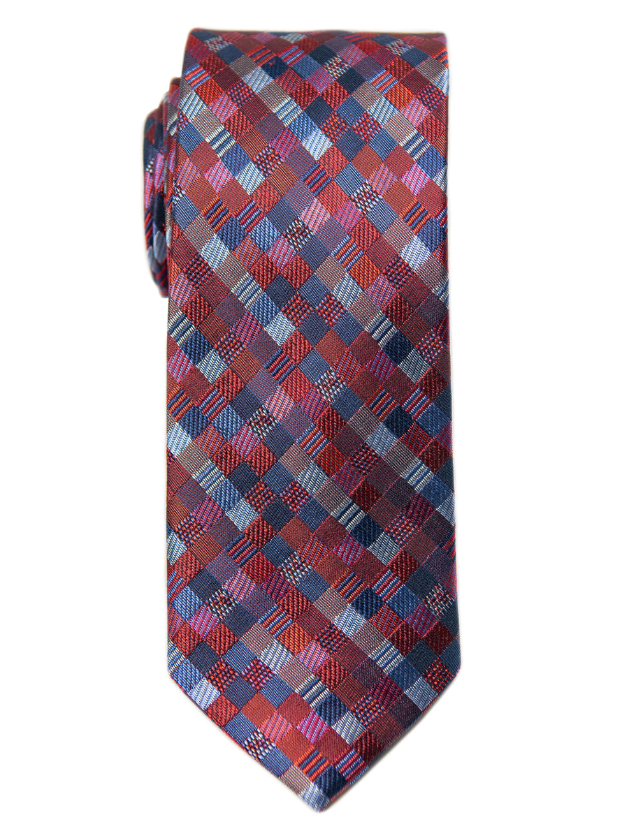 Heritage House 29650 Boy's Tie - Check- Red/Blue