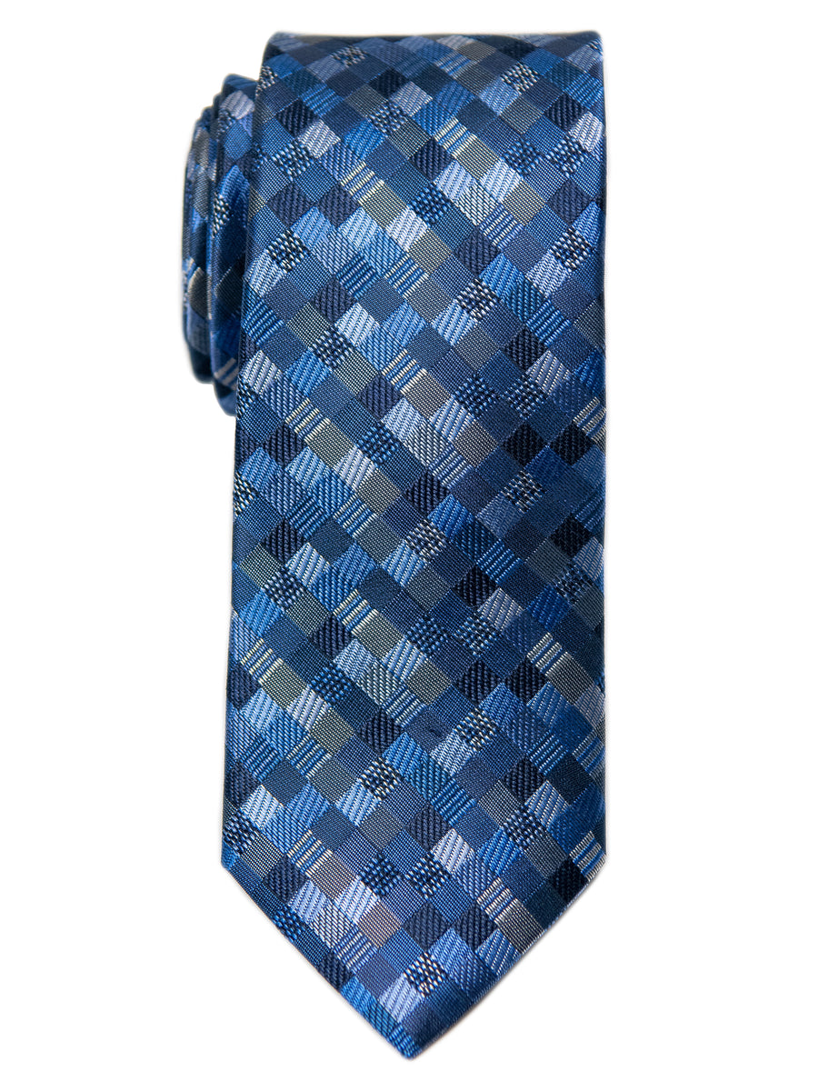 Heritage House 29652 Boy's Tie - Check- Blue