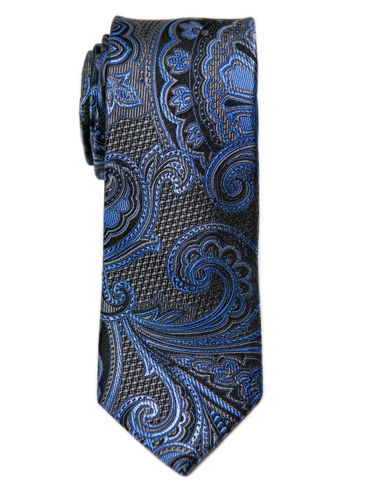 Heritage House 29671 Boy's Tie - Paisley- Blue/Grey