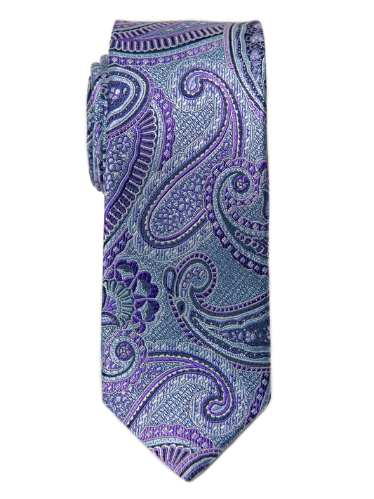 Heritage House 29679 Boy's Tie - Paisley- Purple/Grey