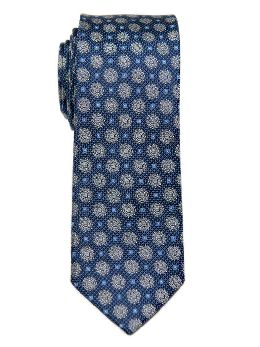 Heritage House 29689 Boy's Tie - Neat - Navy/Silver