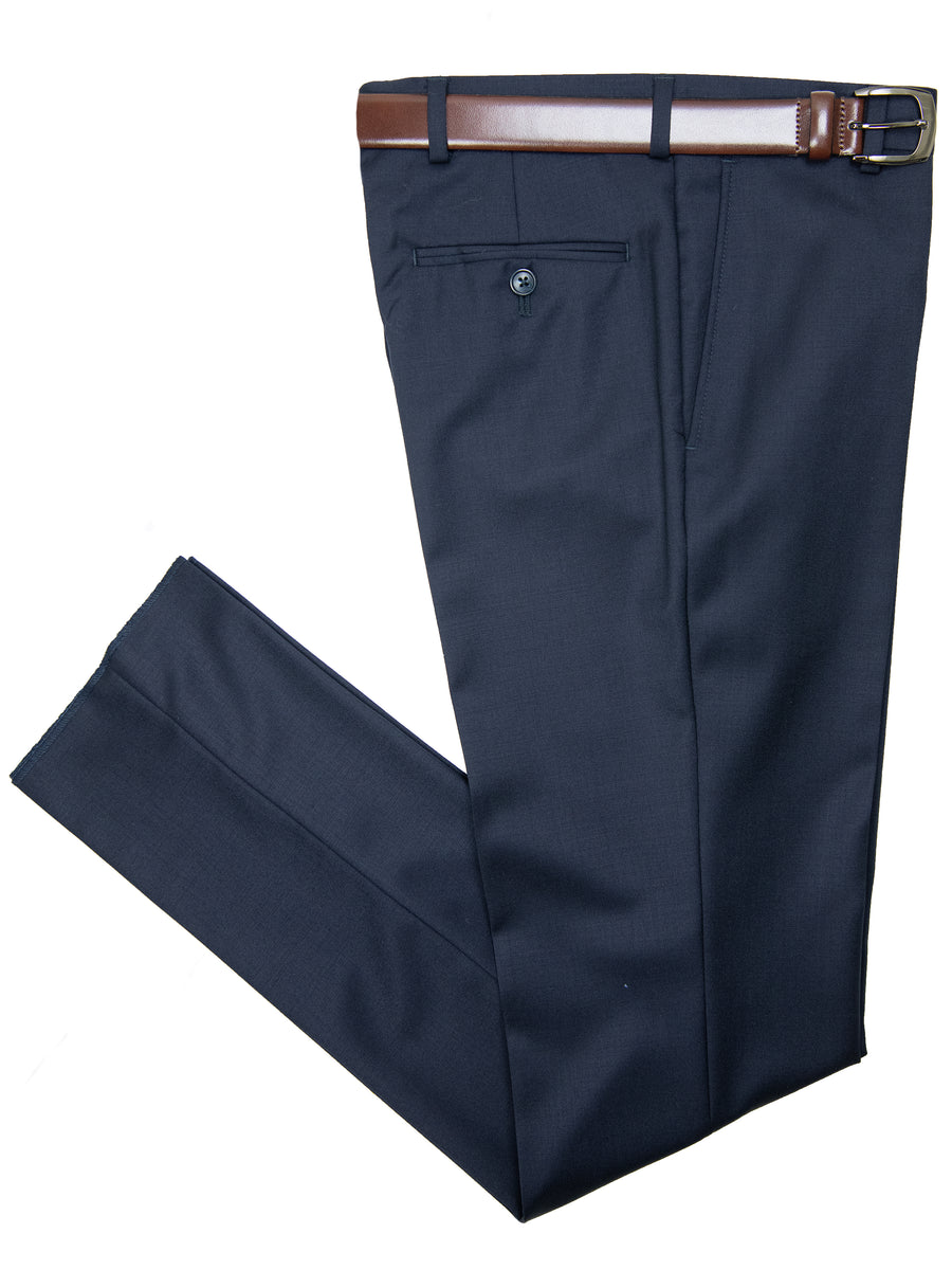 Michael Kors 29935 Boy's Dress Pant - Solid Gab - Natural Stretch - Navy