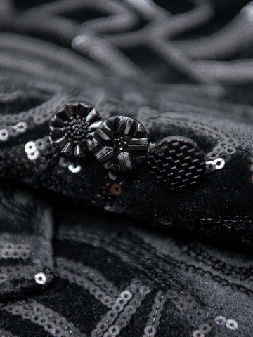 Image of Tallia 29982 Boy's Sport Coat - Sequined - Black
