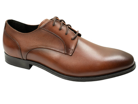 Florsheim 30047 Boy's Dress Shoe - Plain Toe Oxford - Cognac