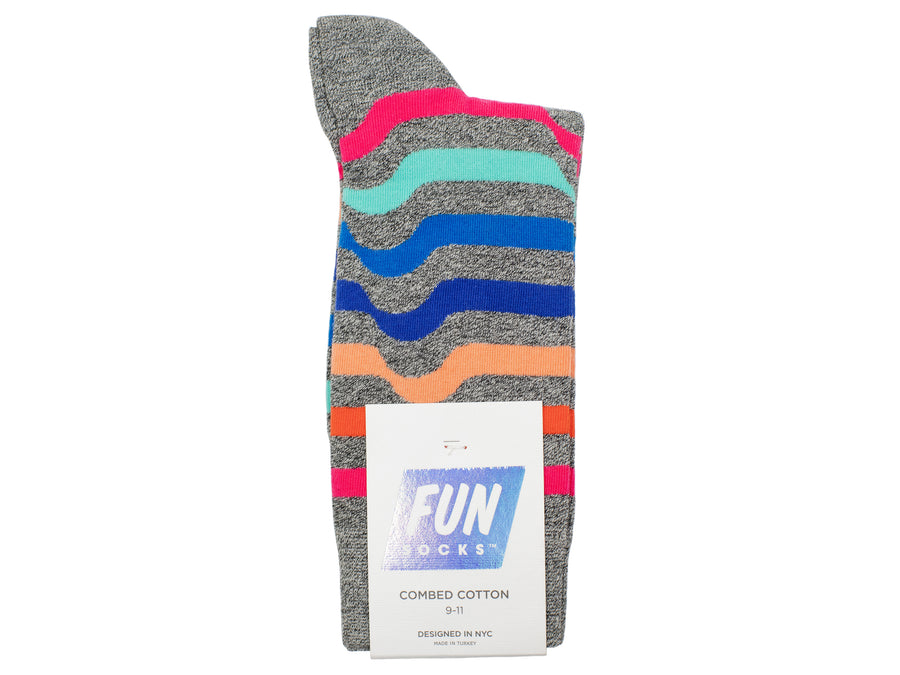 Boy's Fun Socks 30100 - Grey/Multi