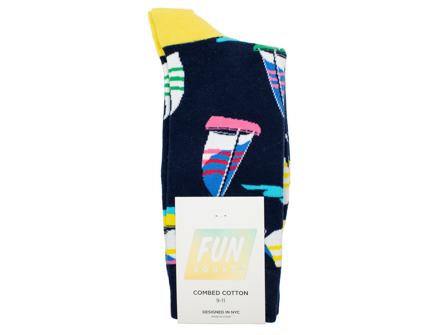 Boy's Fun Socks 30101 - Navy/Multi