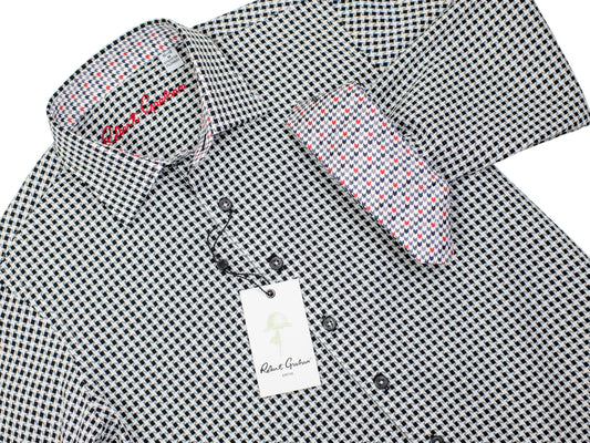 Robert Graham 30148 Boy's Sport Shirt -Houndstooth - Black