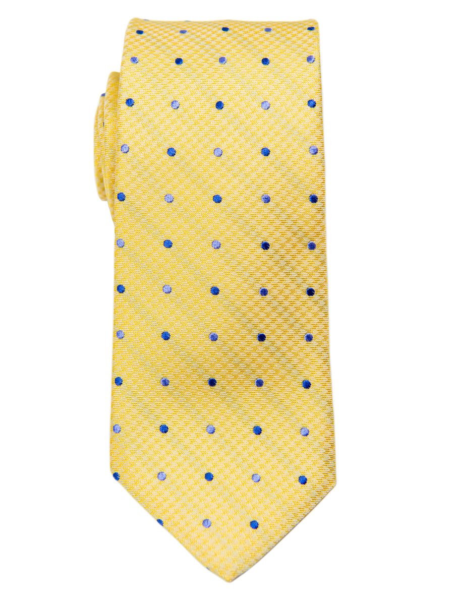 Dion 30219 Boy's Tie- Yellow/Blue- Neat