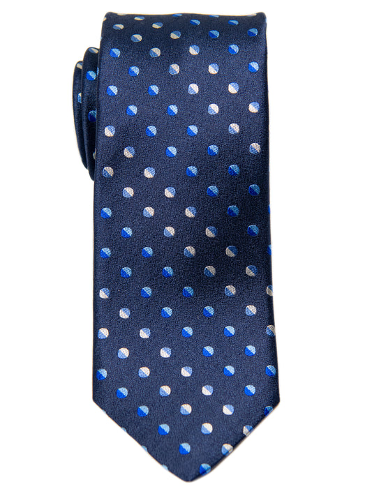 Dion 30220 Boy's Tie- Navy- Neat