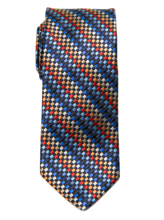 Dion 30224 Boy's Tie- Navy Multi- Stripe
