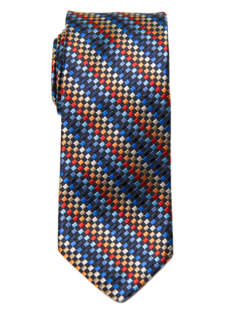 Dion 30224 Boy's Tie- Navy Multi- Stripe
