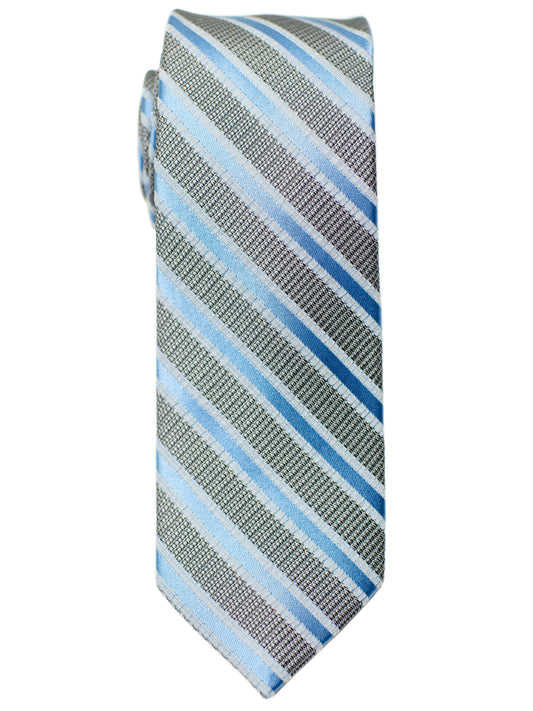 Heritage House 30675 Boy's Tie - Stripe- Grey/Blue