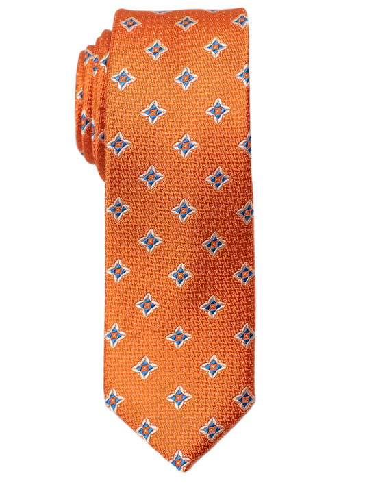 Heritage House 30697 Boy's Tie - Neat- Orange/Blue