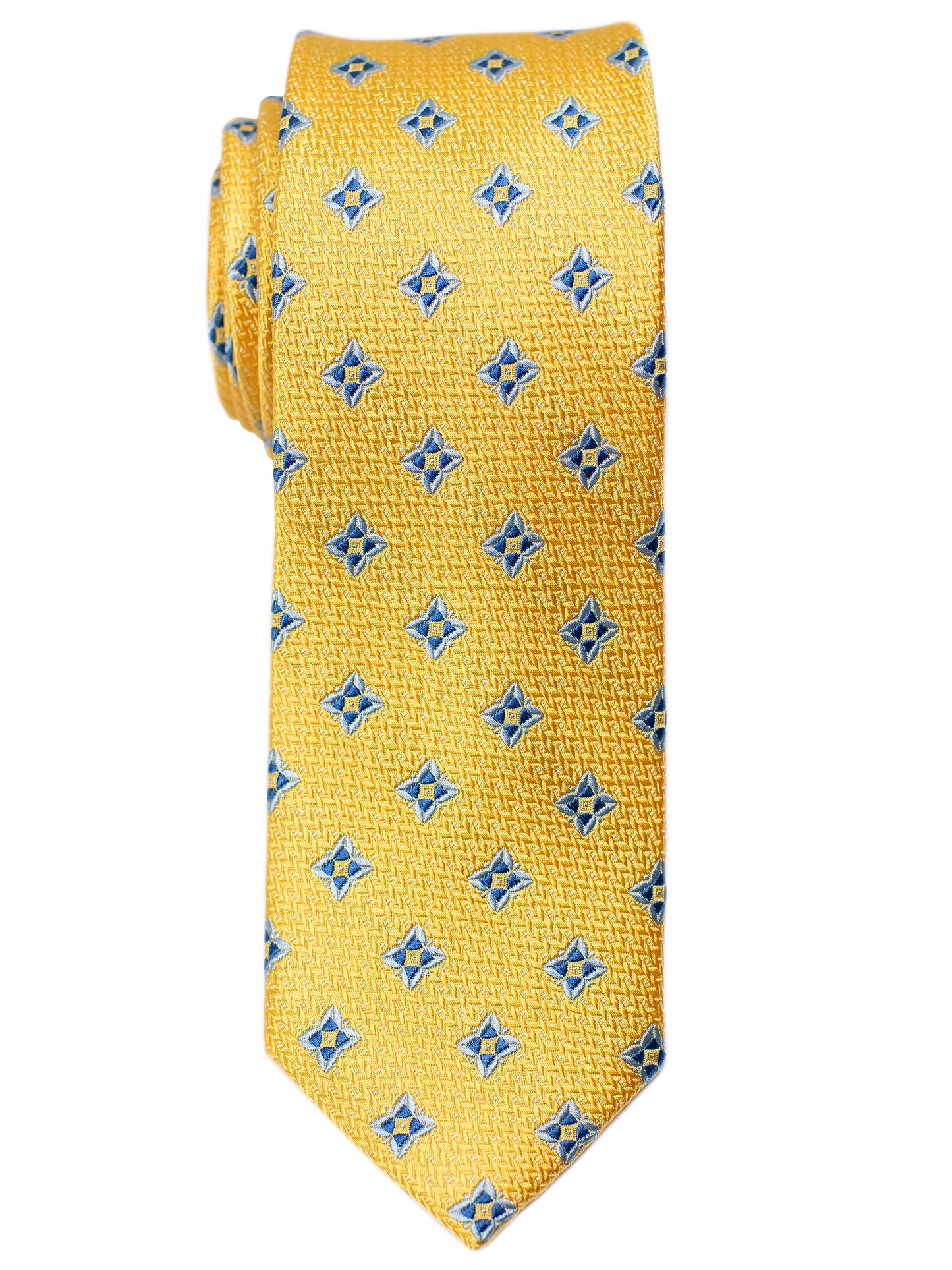 Heritage House 30701 Boy's Tie - Neat- Yellow/Blue