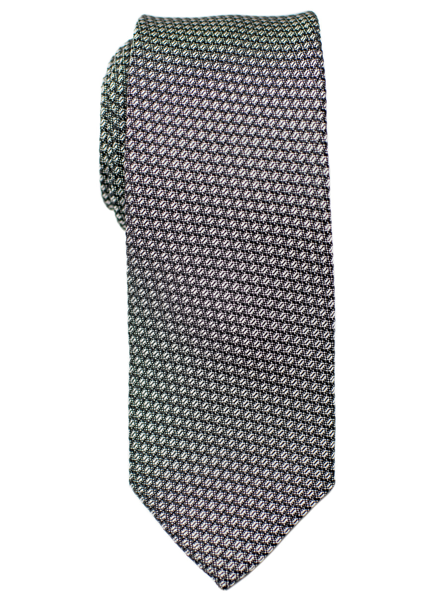 Heritage House 30703 Boy's Tie - Neat- Silver/Black