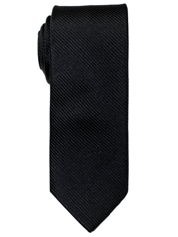 Heritage House 30745 - Boy's Tie - Diagonal Tonal Weave - Black