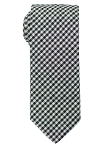 Dion 31122 Boy's Tie - Gingham - Black/White