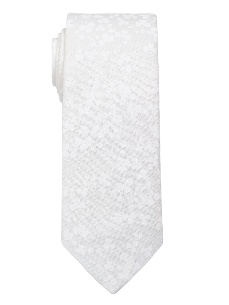 Dion 31128 Boy's Tie - Tonal - White