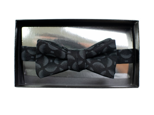 Dion 31132 Boy's Bow Tie - Geo - Charcoal