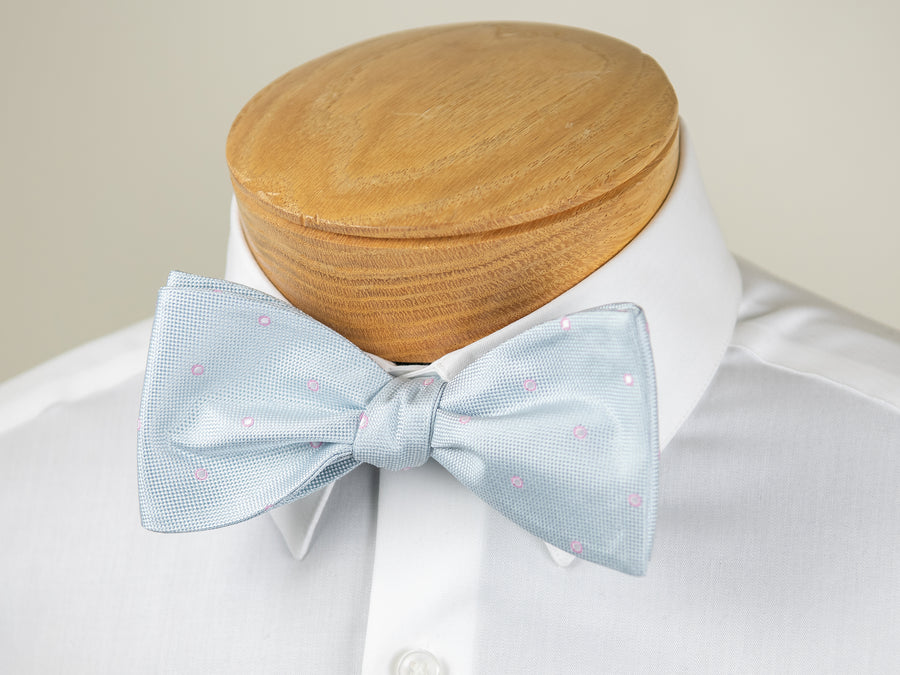 ScottyZ 31191 Young Men's Bow Tie - Neat - Blue/Pink