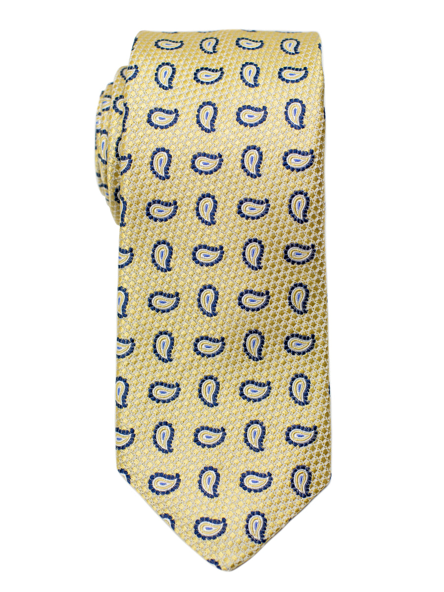 Dion 31230 Boy's Tie- Paisley - Yellow/Navy