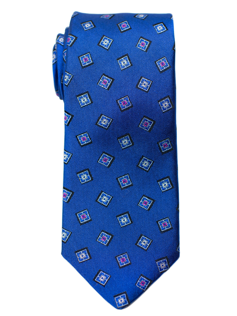 Dion 31264 Boy's Tie- Neat - Blue/Ruby