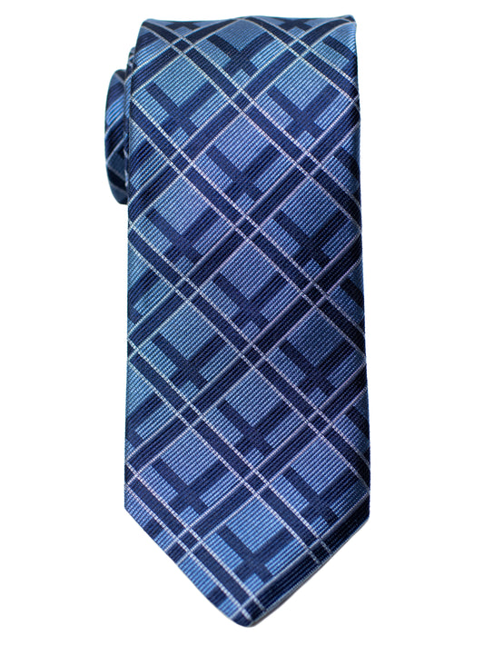 Dion 31272 Boy's Tie- Check- Navy/Blue
