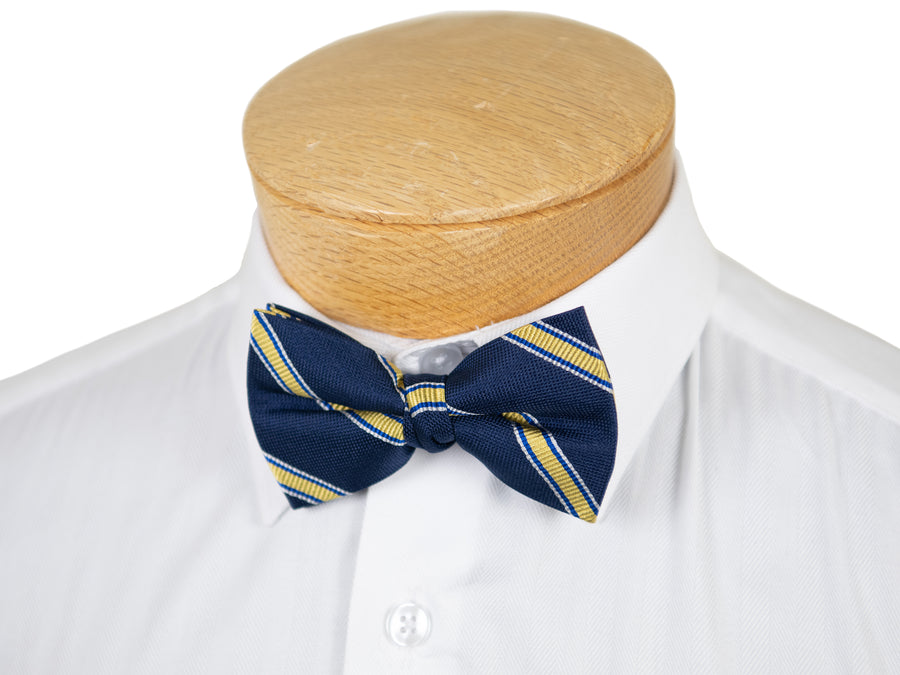 Lauren Ralph Lauren Boy's Bow Tie 31343- Stripe- Navy/Gold