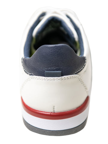 Image of Florsheim 31368 Leather Boy's Shoe - Crossover Lace to Toe Sneaker