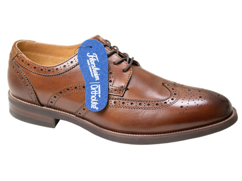 Florsheim 31390 Boy's Dress Shoe - Wing Tip Oxford - Smooth - Cognac