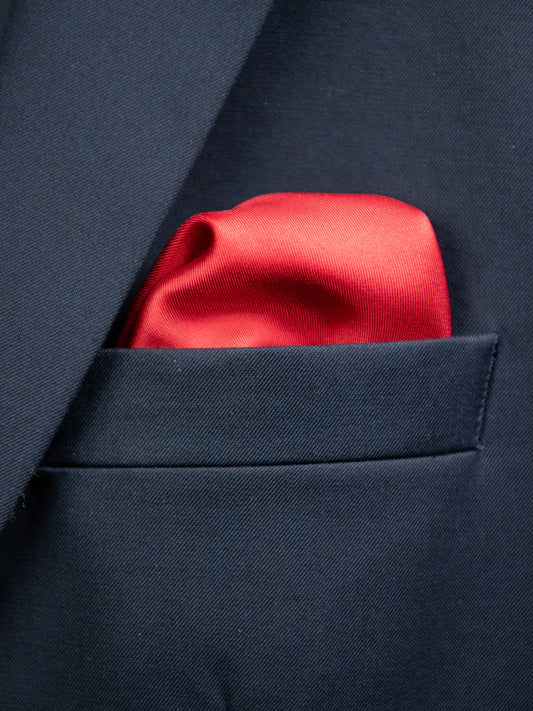 Heritage House 31454 Pocket Square - Solid - Red