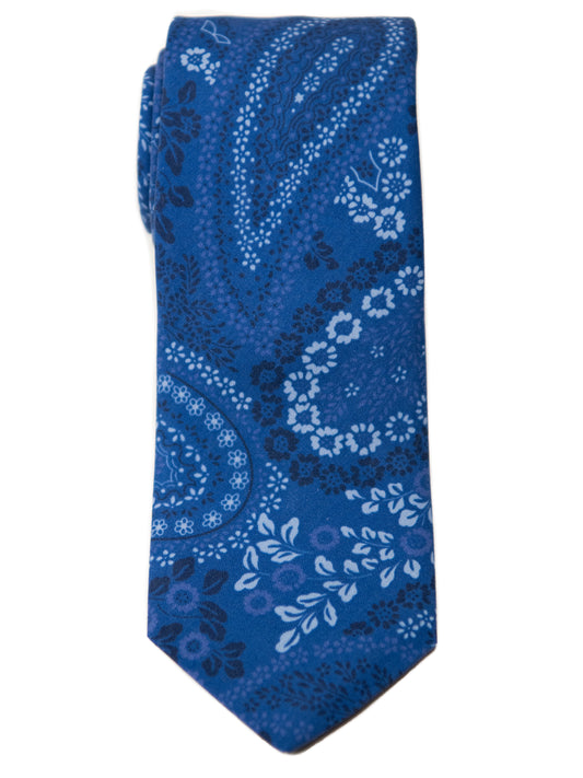 Heritage House 31546 Boy's Tie- Floral - Blue