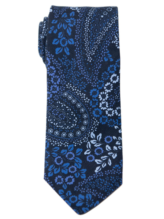 Heritage House 31548 Boy's Tie- Floral - Navy