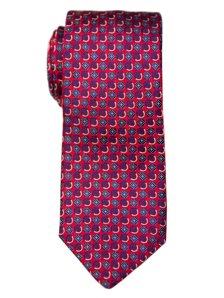 Heritage House 31554 Boy's Tie- Neat - Red/Navy