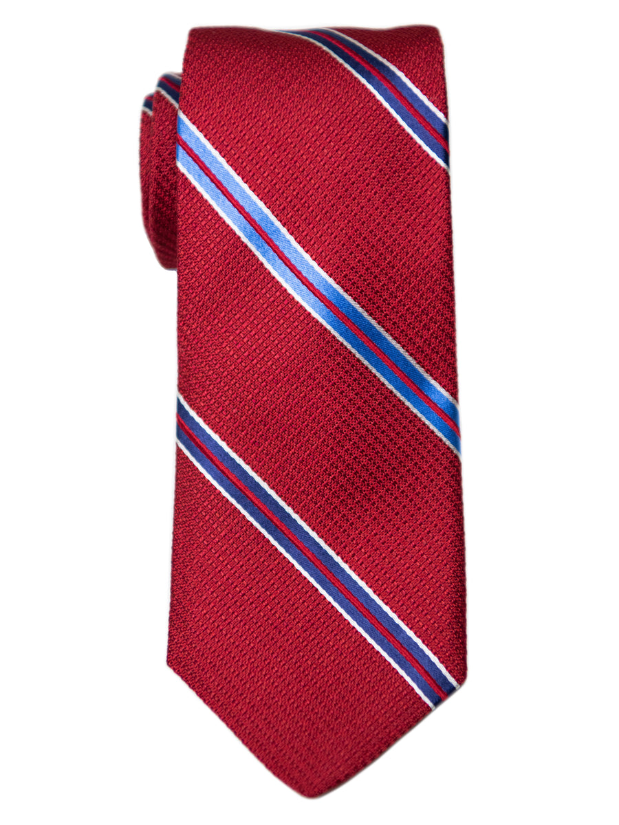 Heritage House 31562 Boy's Tie- Stripe - Red/Blue