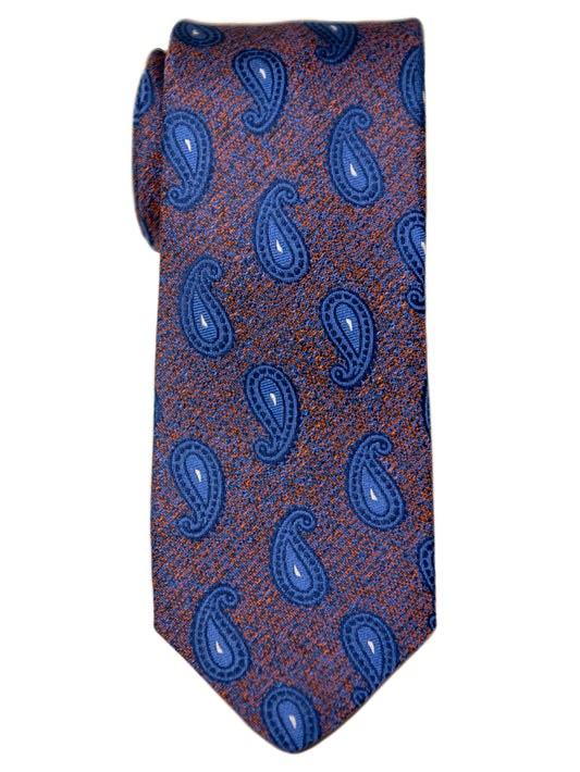 Heritage House 31566 Boy's Tie- Paisley - Blue/Orange