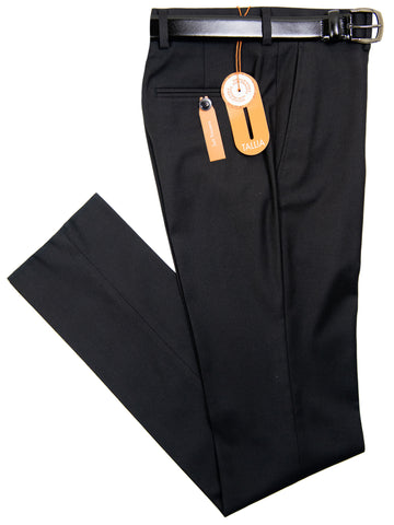 Tallia 32021P Boy's Suit Separate Pant - Skinny Fit - Solid - Black