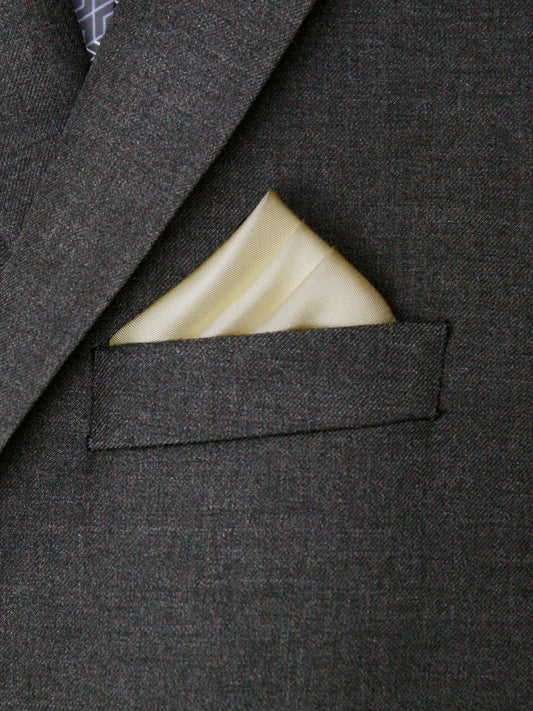 Heritage House 32034 Pocket Square - Solid - Creme