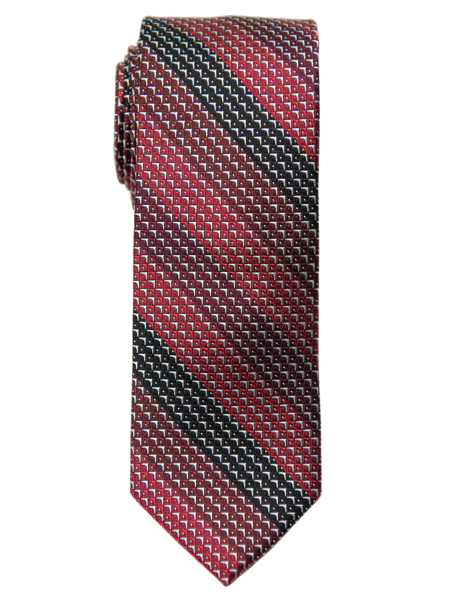 Heritage House 32094 Boy's Tie - Stripe- Red/Black