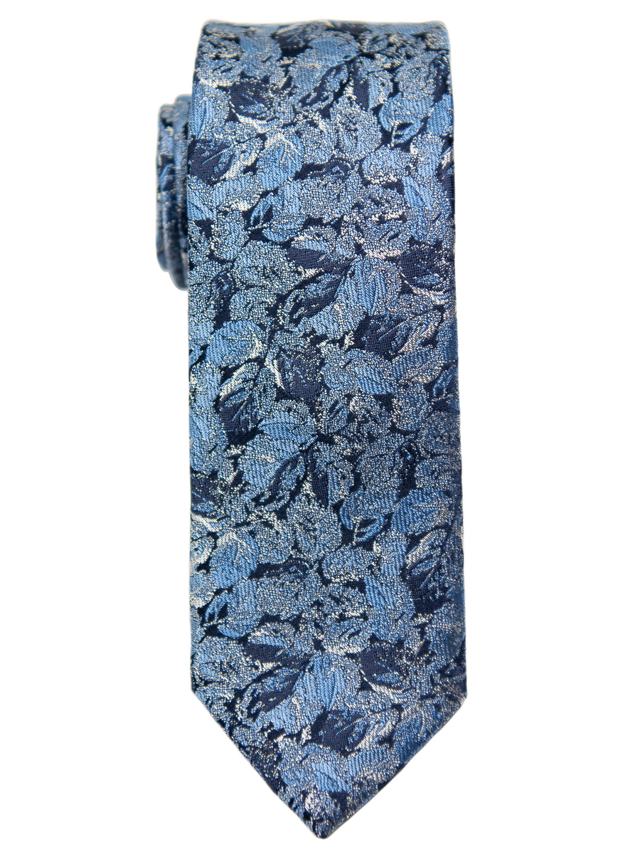 Heritage House 32099 Boy's Tie - Floral- Blue/Navy