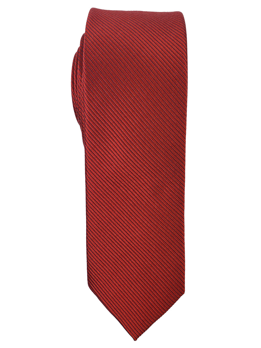 Heritage House 32474 - Boy's Tie - Diagonal Tonal Weave - Fire Red